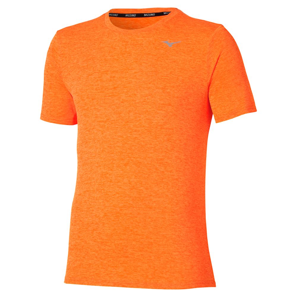 Mizuno Core Impulse Short Sleeve Tee Tangelo Homme TailleM